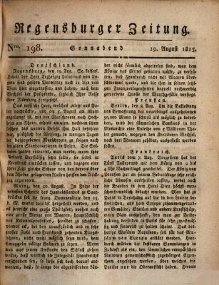 Regensburger Zeitung Samstag 19. August 1815