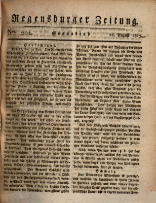 Regensburger Zeitung Samstag 26. August 1815