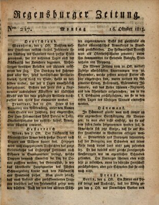 Regensburger Zeitung Montag 16. Oktober 1815