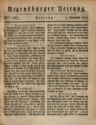 Regensburger Zeitung Freitag 3. November 1815