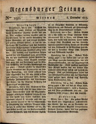 Regensburger Zeitung Mittwoch 6. Dezember 1815