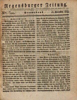 Regensburger Zeitung Samstag 16. Dezember 1815