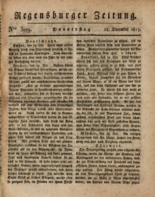 Regensburger Zeitung Donnerstag 28. Dezember 1815