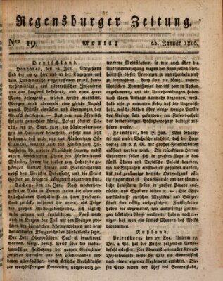 Regensburger Zeitung Montag 22. Januar 1816