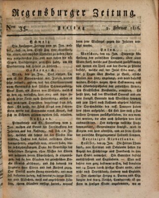 Regensburger Zeitung Freitag 9. Februar 1816