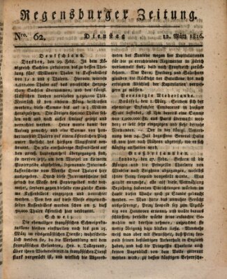 Regensburger Zeitung Dienstag 12. März 1816