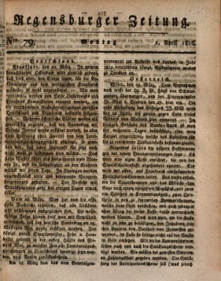 Regensburger Zeitung Montag 1. April 1816