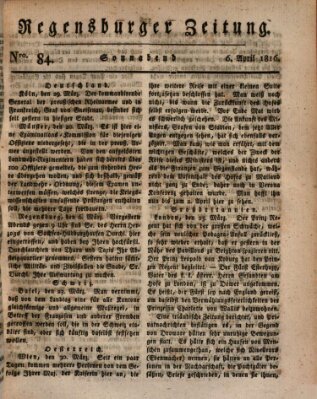 Regensburger Zeitung Samstag 6. April 1816