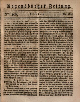 Regensburger Zeitung Freitag 3. Mai 1816