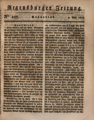 Regensburger Zeitung Samstag 4. Mai 1816