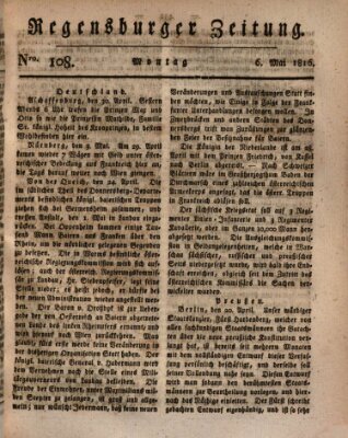 Regensburger Zeitung Montag 6. Mai 1816