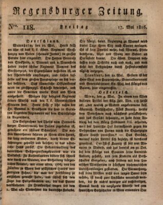 Regensburger Zeitung Freitag 17. Mai 1816