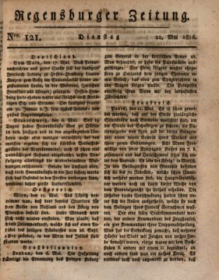 Regensburger Zeitung Dienstag 21. Mai 1816