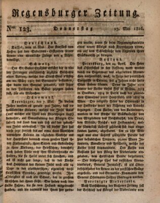 Regensburger Zeitung Donnerstag 23. Mai 1816