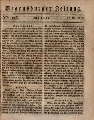 Regensburger Zeitung Montag 27. Mai 1816