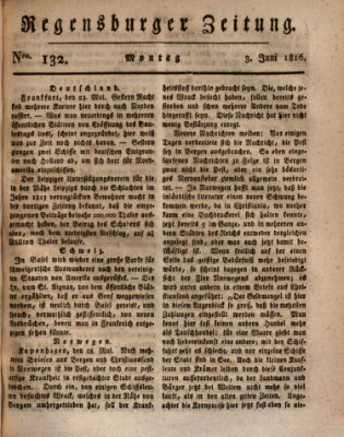 Regensburger Zeitung Montag 3. Juni 1816