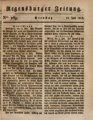 Regensburger Zeitung Dienstag 16. Juli 1816