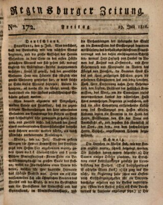 Regensburger Zeitung Freitag 19. Juli 1816