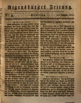 Regensburger Zeitung Freitag 10. Januar 1817