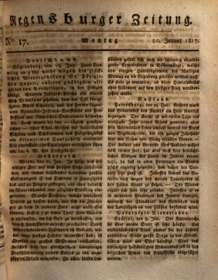 Regensburger Zeitung Montag 20. Januar 1817