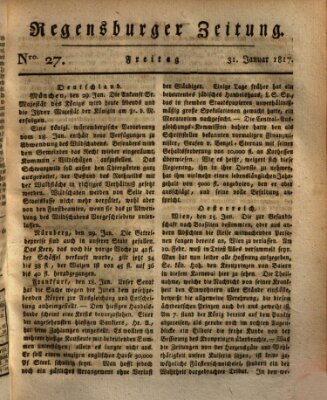 Regensburger Zeitung Freitag 31. Januar 1817