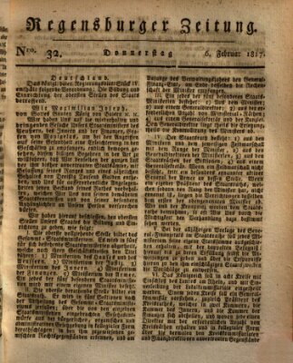 Regensburger Zeitung Donnerstag 6. Februar 1817