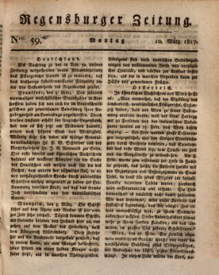 Regensburger Zeitung Montag 10. März 1817