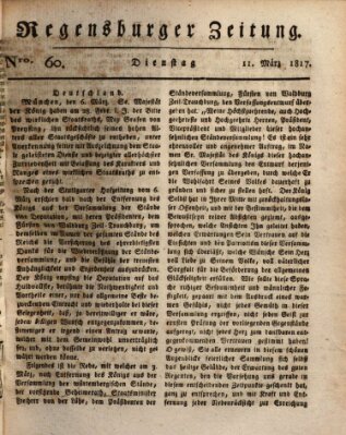 Regensburger Zeitung Dienstag 11. März 1817