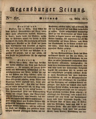 Regensburger Zeitung Mittwoch 19. März 1817