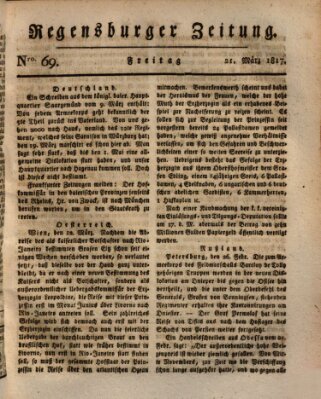 Regensburger Zeitung Freitag 21. März 1817