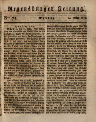 Regensburger Zeitung Montag 24. März 1817