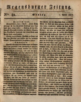 Regensburger Zeitung Montag 7. April 1817