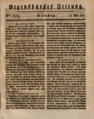 Regensburger Zeitung Dienstag 13. Mai 1817