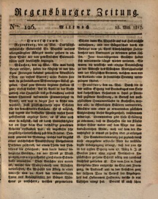 Regensburger Zeitung Mittwoch 28. Mai 1817