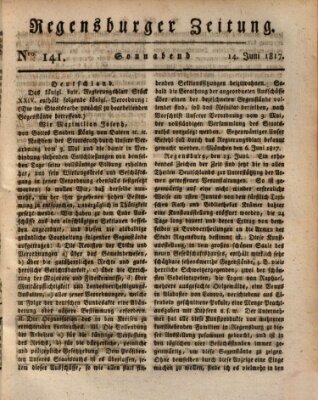 Regensburger Zeitung Samstag 14. Juni 1817