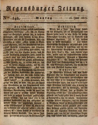 Regensburger Zeitung Montag 16. Juni 1817