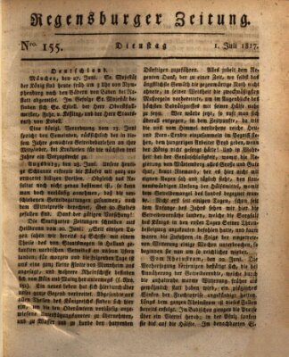 Regensburger Zeitung Dienstag 1. Juli 1817