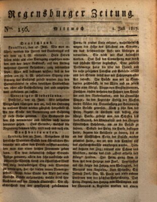 Regensburger Zeitung Mittwoch 2. Juli 1817