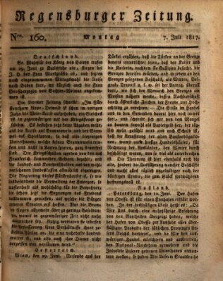 Regensburger Zeitung Montag 7. Juli 1817