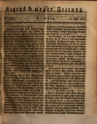 Regensburger Zeitung Dienstag 15. Juli 1817