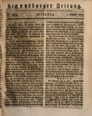 Regensburger Zeitung Dienstag 5. August 1817