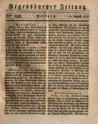 Regensburger Zeitung Mittwoch 20. August 1817