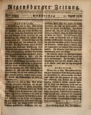 Regensburger Zeitung Donnerstag 21. August 1817