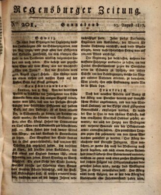 Regensburger Zeitung Samstag 23. August 1817