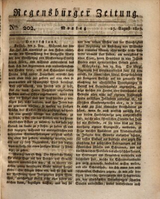 Regensburger Zeitung Montag 25. August 1817
