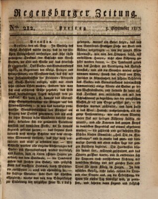 Regensburger Zeitung Freitag 5. September 1817