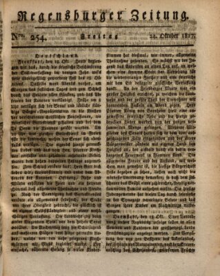 Regensburger Zeitung Freitag 24. Oktober 1817