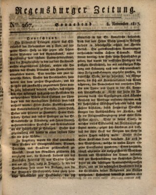 Regensburger Zeitung Samstag 8. November 1817