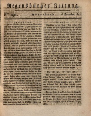 Regensburger Zeitung Samstag 6. Dezember 1817