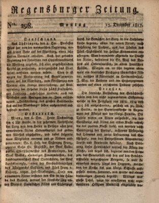 Regensburger Zeitung Montag 15. Dezember 1817